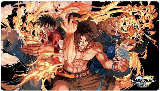 One Piece Ace/Sabo/Luffy Spielmatte Bandai Carddass