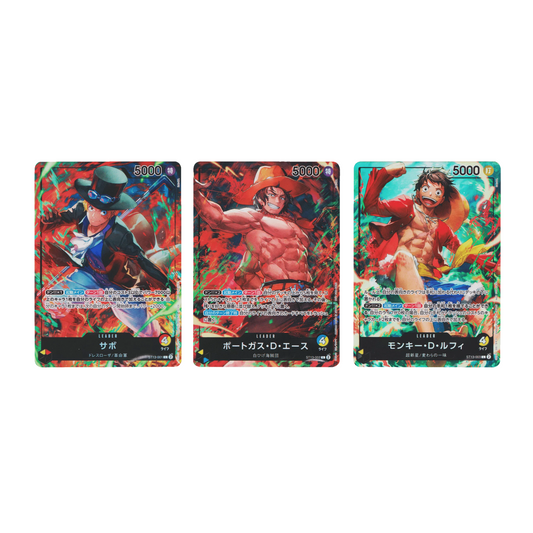 One Piece 7-Eleven Promos Sabo Ace Ruffy Holo (JP)