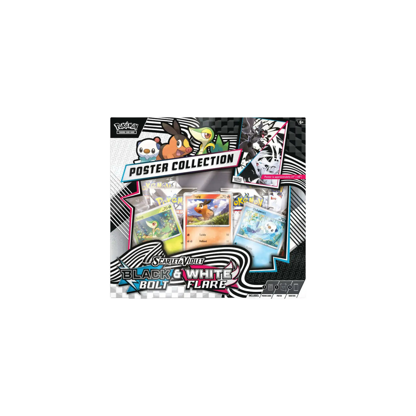 Pokemon Schwarze Blitze & Weisse Flammen Poster Kollektion (DE)